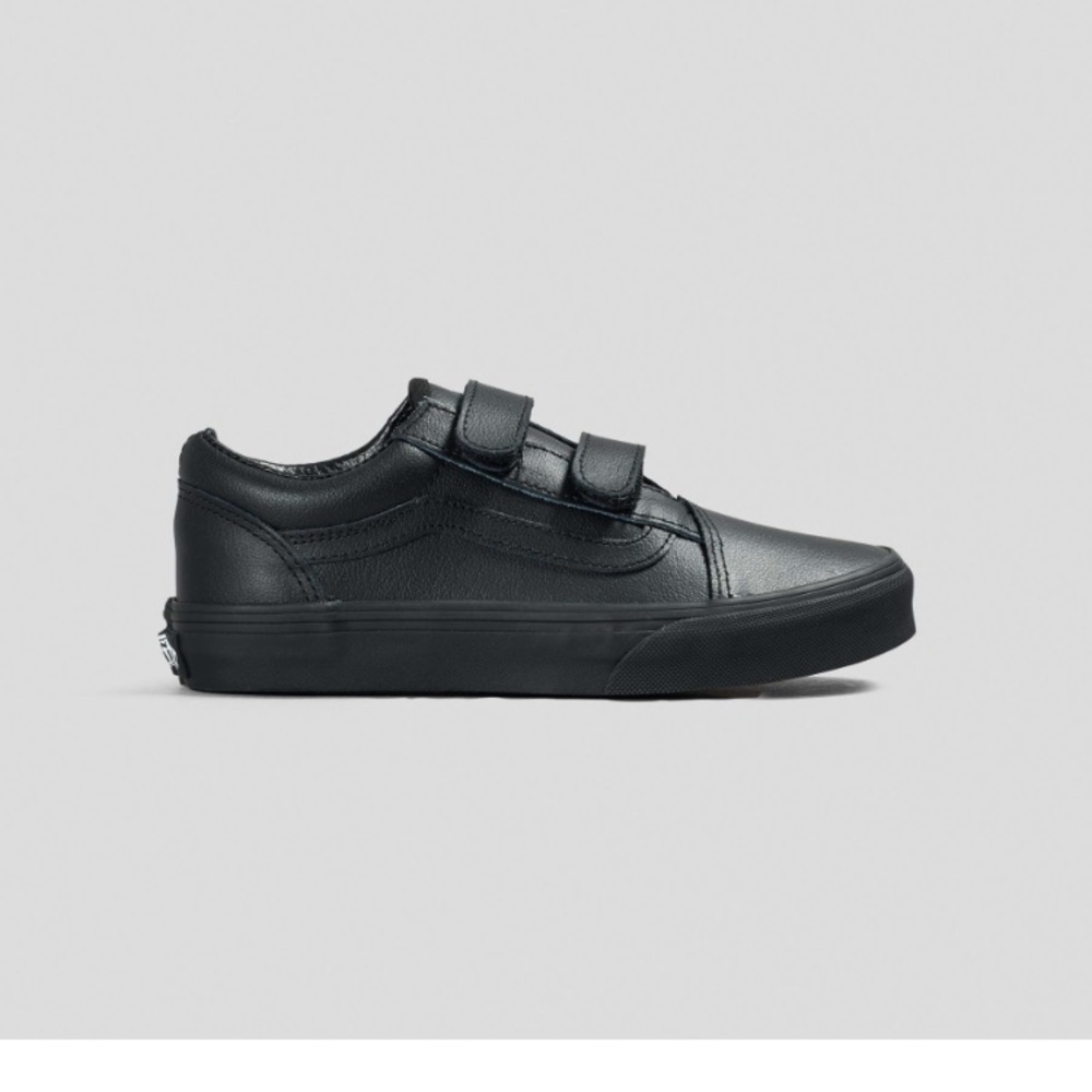 New Vans Black Velcro Sneakers Minimalist Design